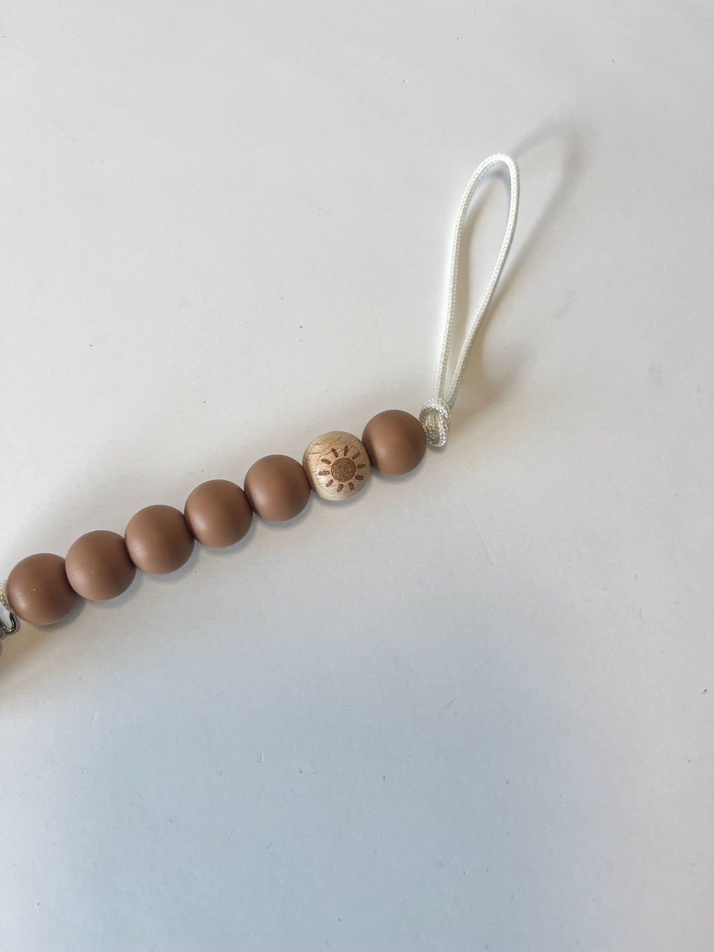 Clip with sun style - pacifier clip with 7 beads